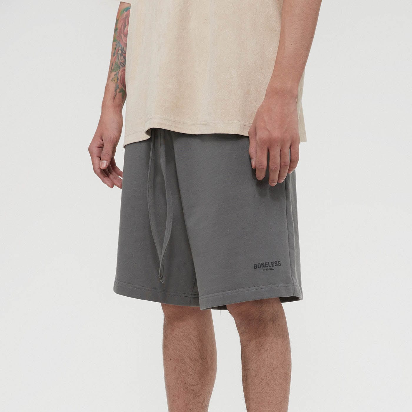 BONELESS Original Series Zipped Pocket Shorts-Shorts-S-Brown-Free Shipping Leatheretro