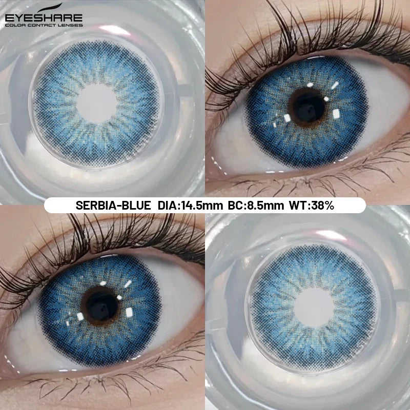 Big Eyes Color Contact Lenses Fashion Blue Colored Contact Lense Brown Softlenses Green Beauty Pupils Yearly Use
