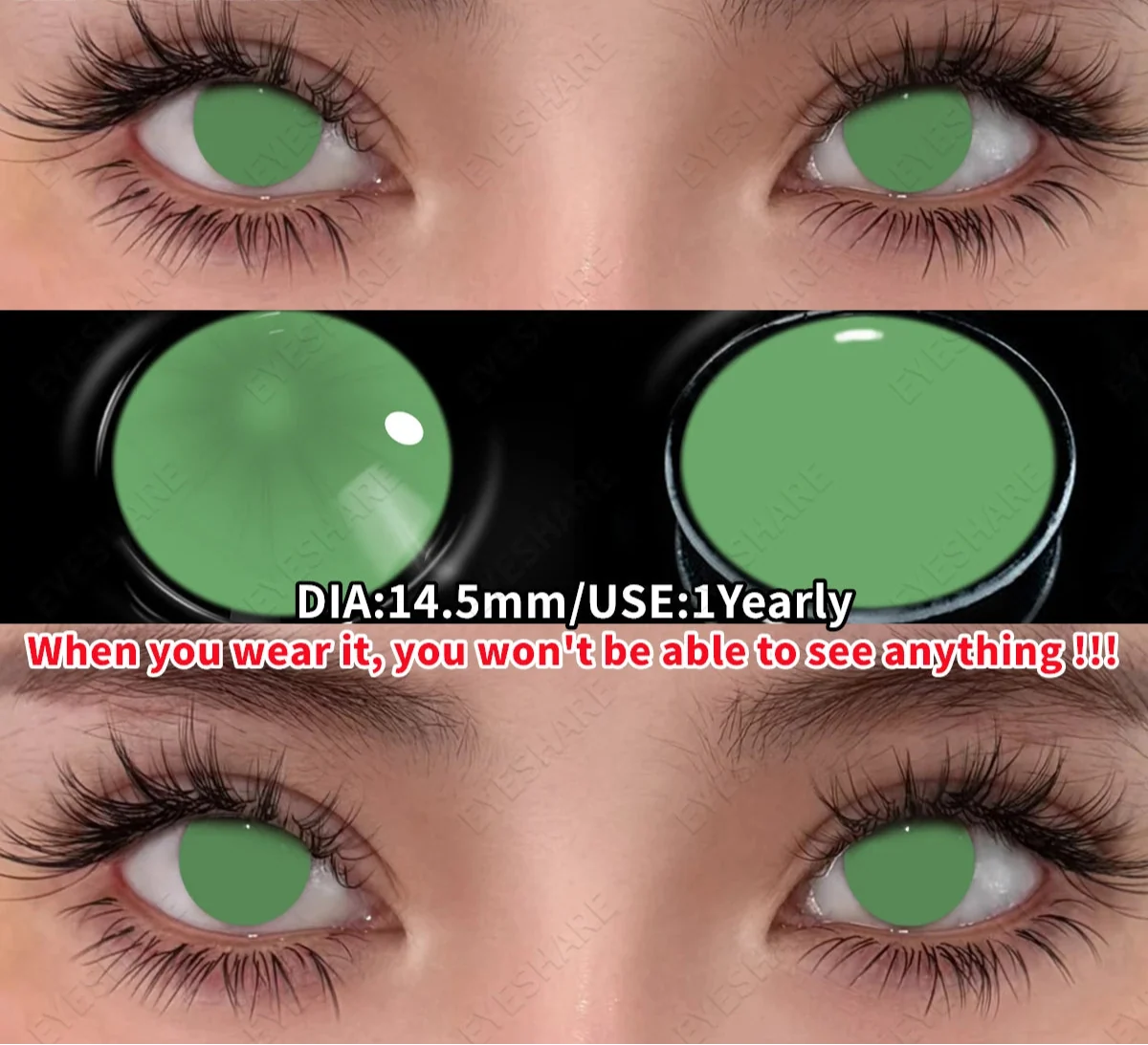 Cosplay Colored Contact Lenses Crazy White Lenses Red Anime Contacts Halloween Beauty Makeup Lens Black Eyes Contacts