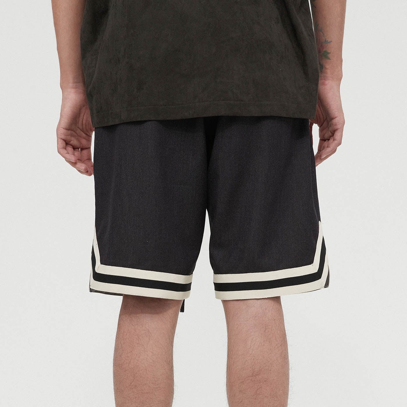 BONELESS Essential Basketball Shorts-Shorts-S-Black-Free Shipping Leatheretro