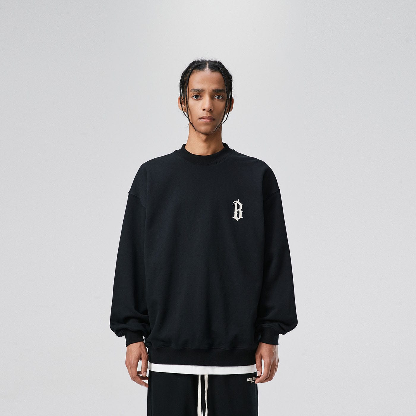 BONELESS Gothic Slogan Sweatshirt-Sweatshirt-S-Apricot-Free Shipping Leatheretro