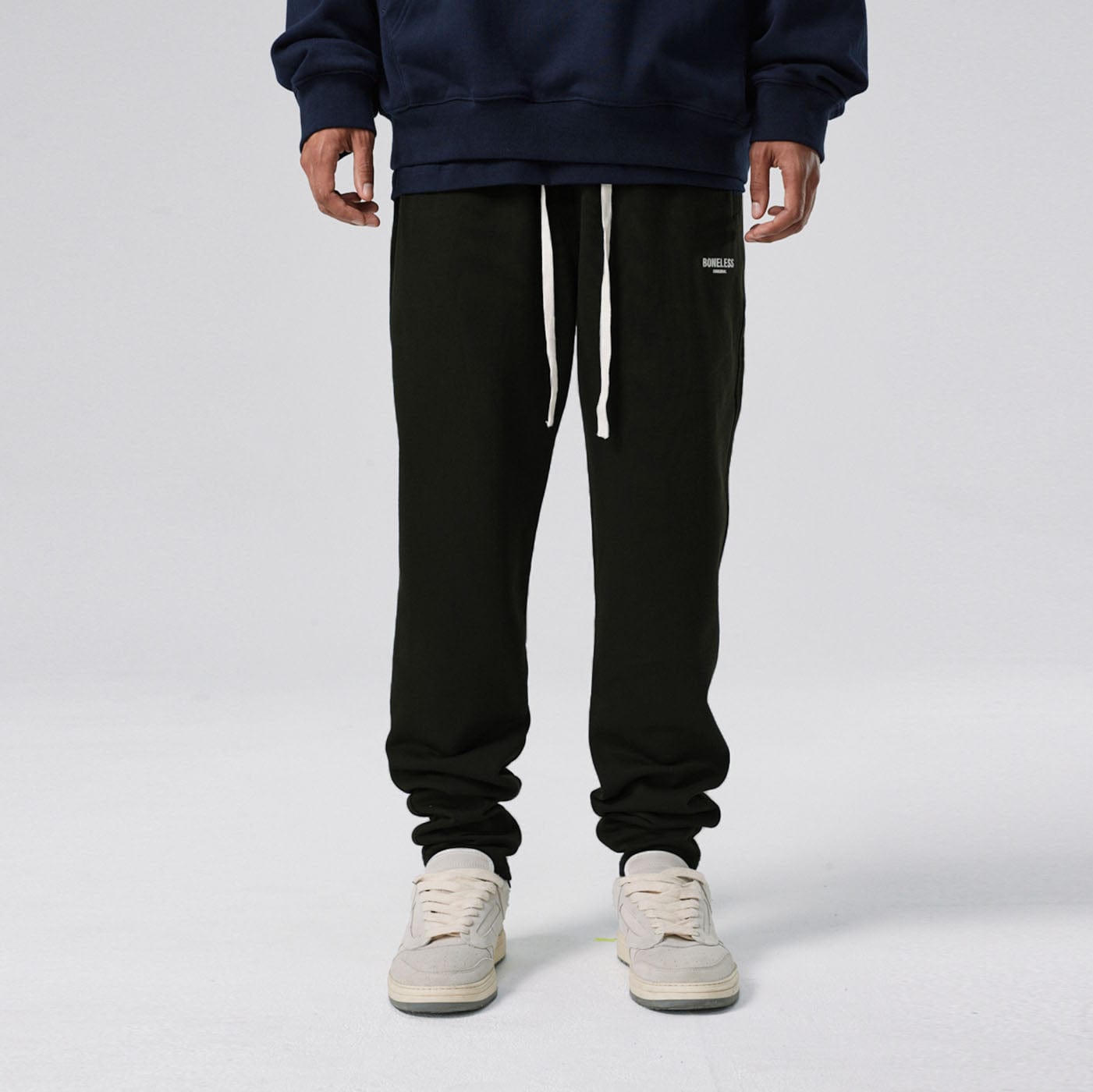 BONELESS Original Series Sweatpants-Pants-S-Beige-Free Shipping Leatheretro