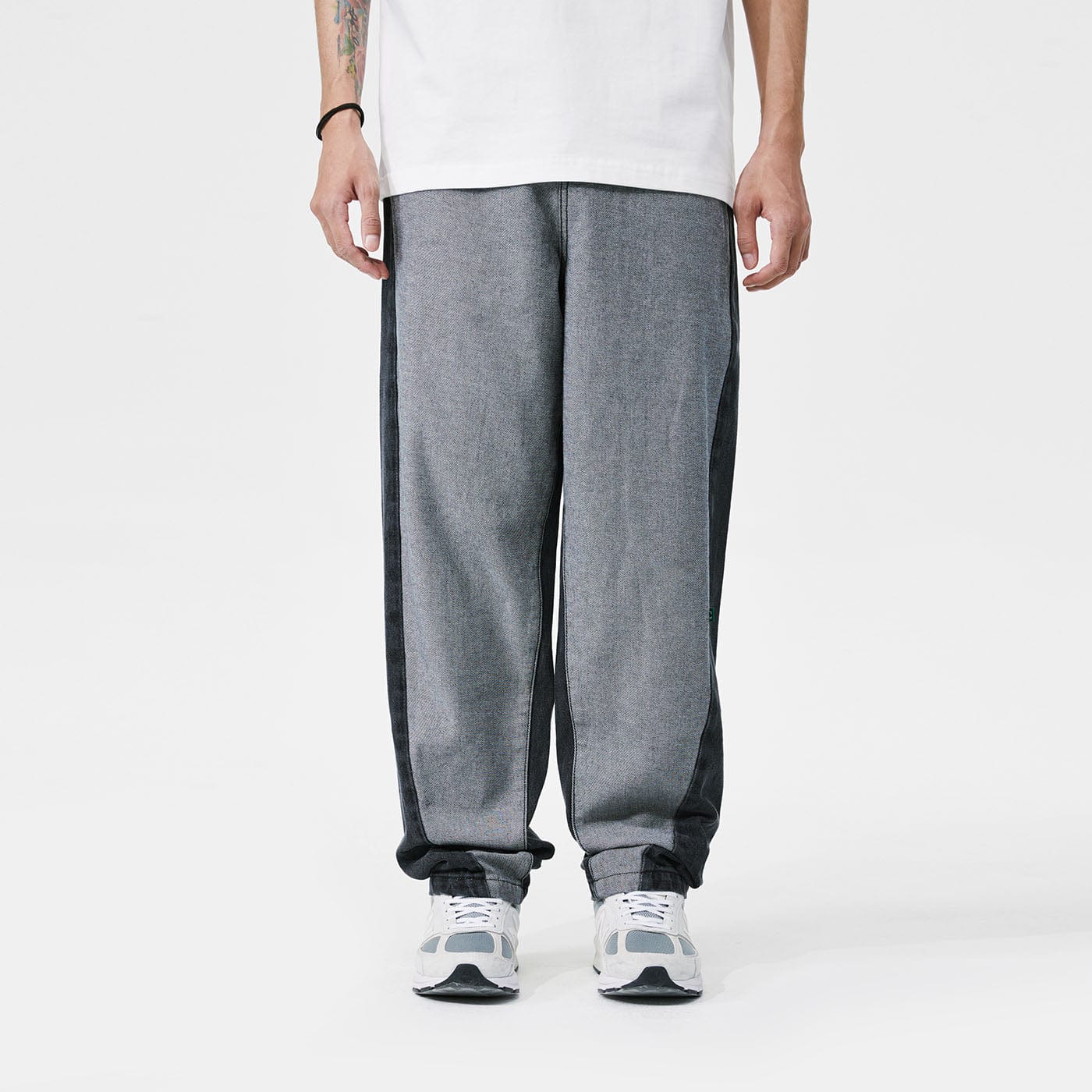 CONKLAB Classic Spliced Straight Jeans-Jeans-S-Blue-Free Shipping Leatheretro