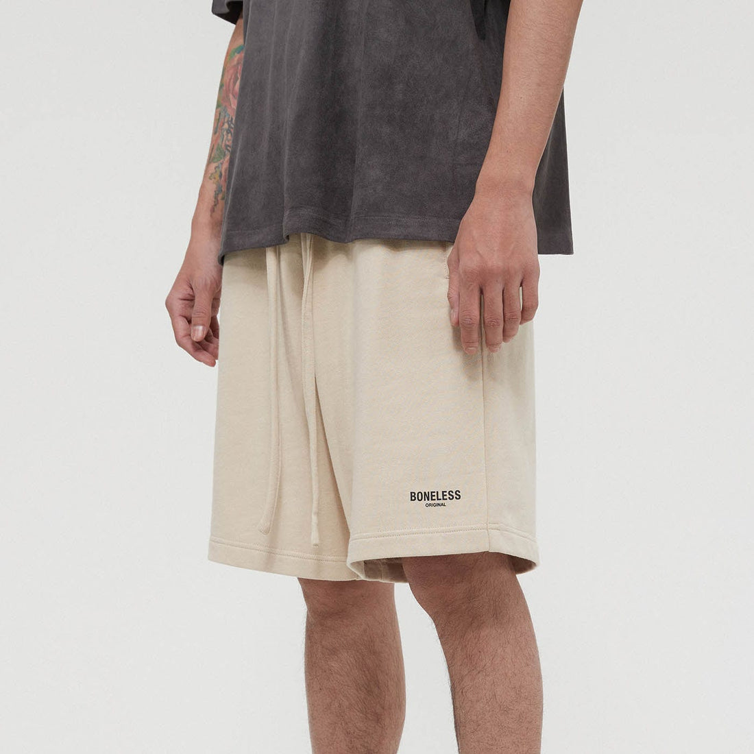 BONELESS Original Series Zipped Pocket Shorts-Shorts-S-Brown-Free Shipping Leatheretro