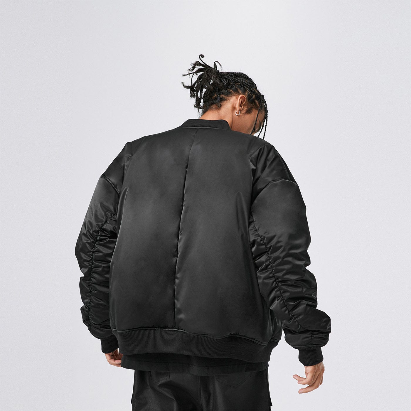 BONELESS Cotton Padded Bomber Jacket (Only Size L Left)-Jacket-S-Green-Free Shipping Leatheretro