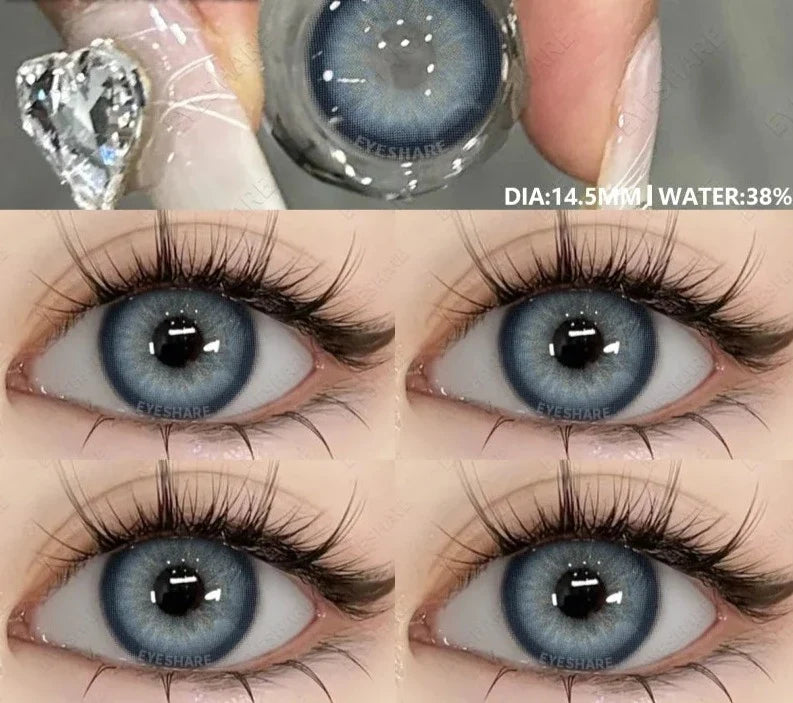 Colored Pupils for Eyes Gray Natural Look Eye Contacts 1Pair Brown Fashion Lenses Beauty Green Lens Blue Eye Contacts