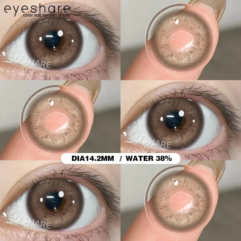 Contact Lenses 14.5mm 1Pair for Anime accessories for eyes Cosplay Color contact Lenses Halloween Eye Contacts yearly use-POLARIS-BROWN-Free Shipping Leatheretro