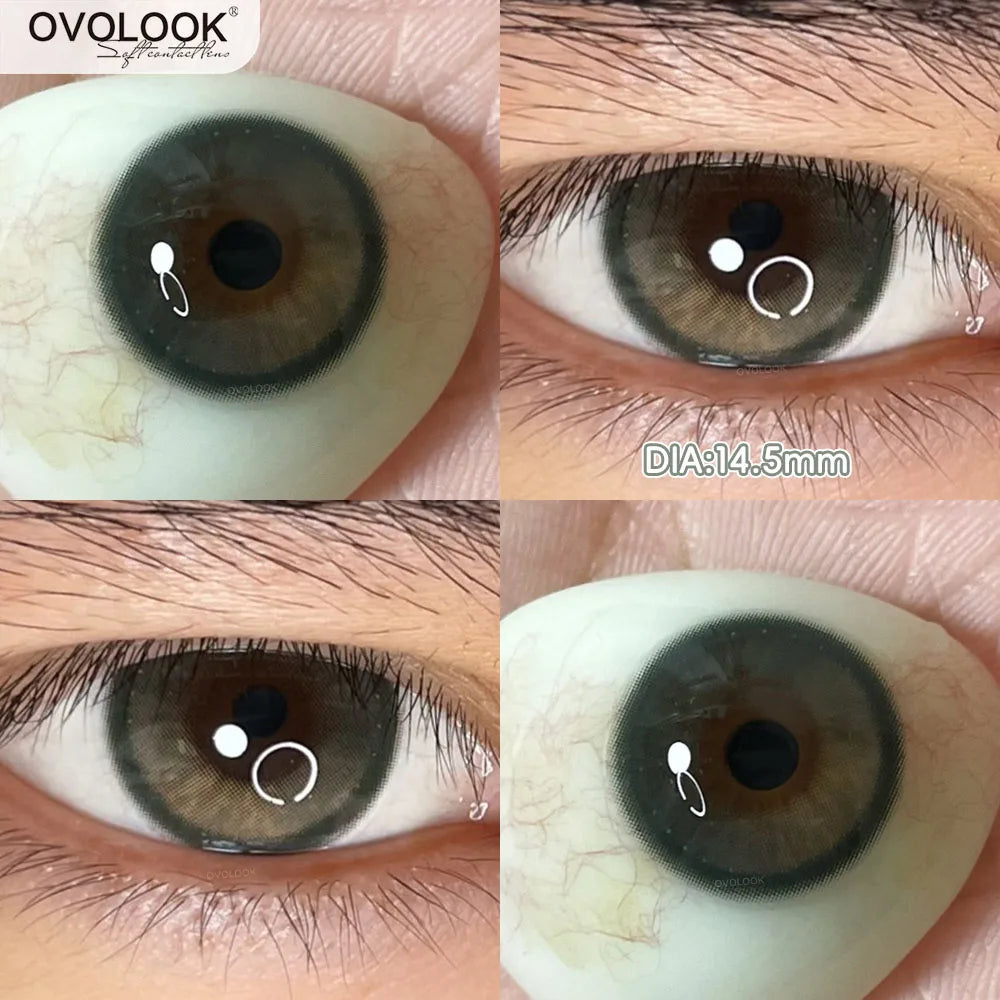 2pcs Natural Green Contact Lenses fo Eyes Beauty Color Pupils Makeup Color Eye Lenses Big Diameter Myopia Lenses-West Highland-choco-5.00-Free Shipping Leatheretro