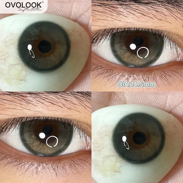 2pcs Natural Green Contact Lenses fo Eyes Beauty Color Pupils Makeup Color Eye Lenses Big Diameter Myopia Lenses-West Highland-choco-5.00-Free Shipping Leatheretro