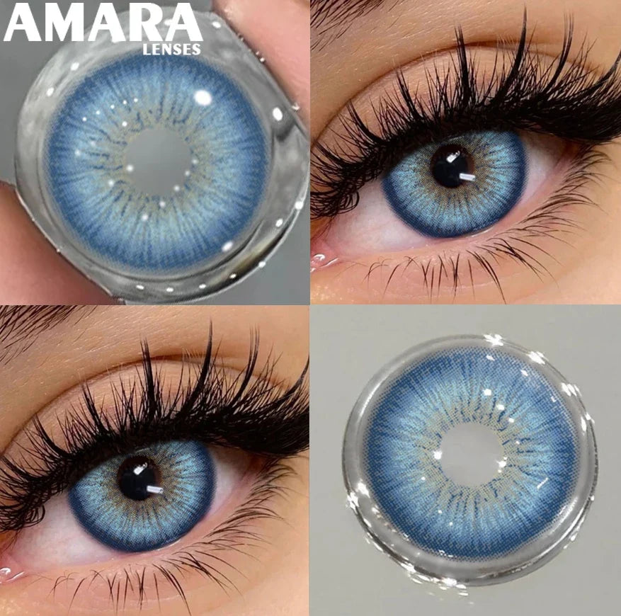 1 Pair Black Color Contact Lenses for Eyes 14.5mm Fashion Contact Lenses Brown Natural Contact Lenses Gray Soft Lens