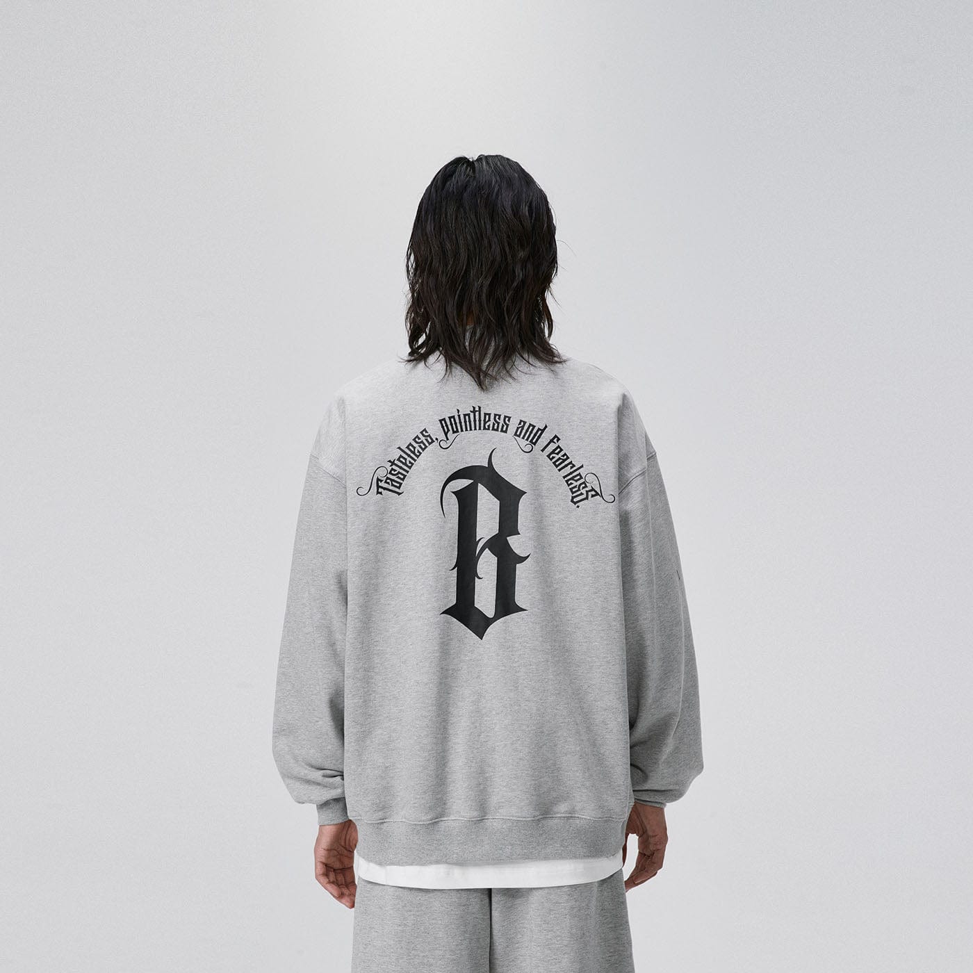 BONELESS Gothic Slogan Sweatshirt-Sweatshirt-S-Apricot-Free Shipping Leatheretro