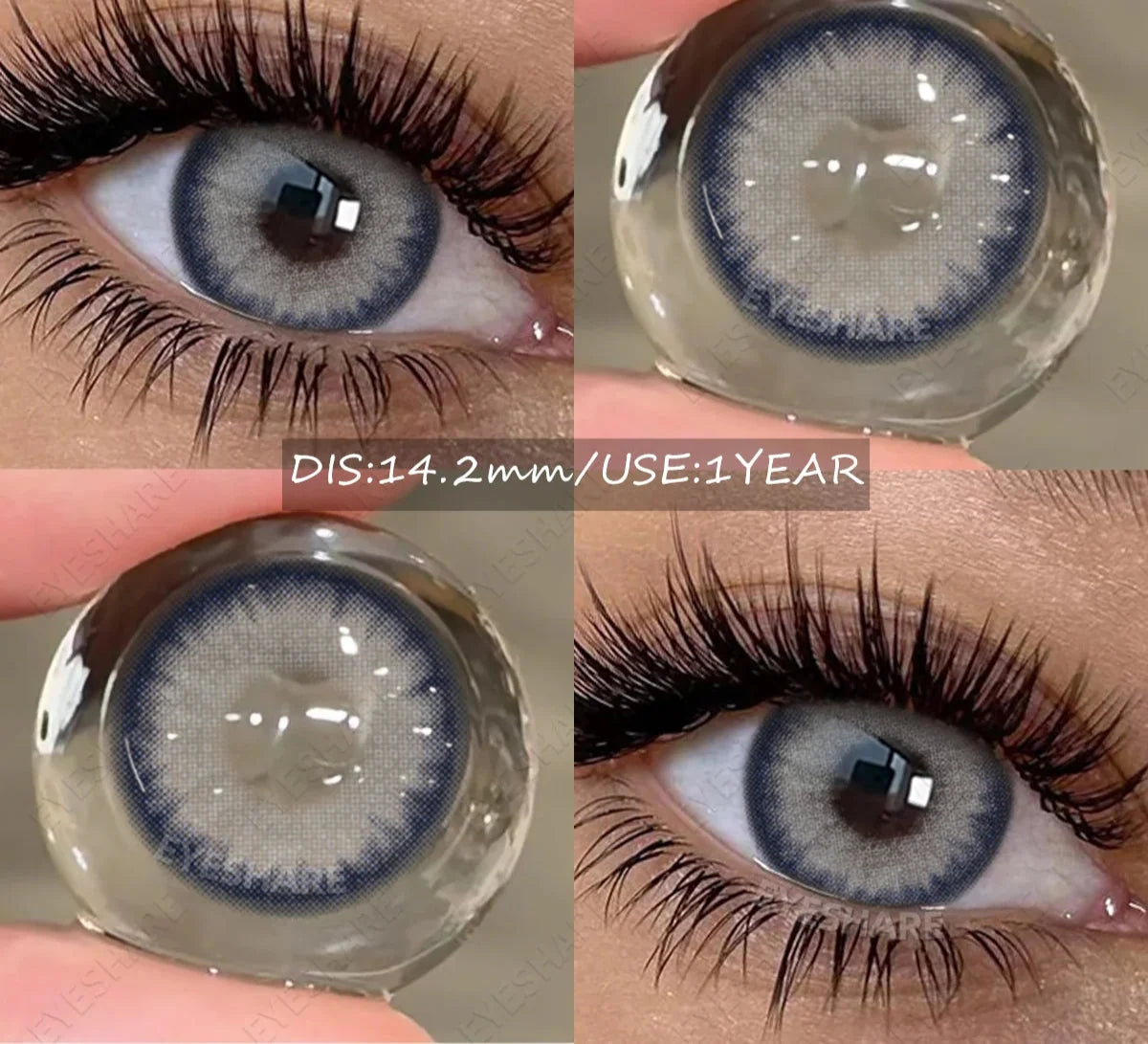 Natural Colored Contact Lens Brown Eyes Makeup Lenses Blue Color Lens Green Eyes Contacts Gray Beautiful Pupil Yearly