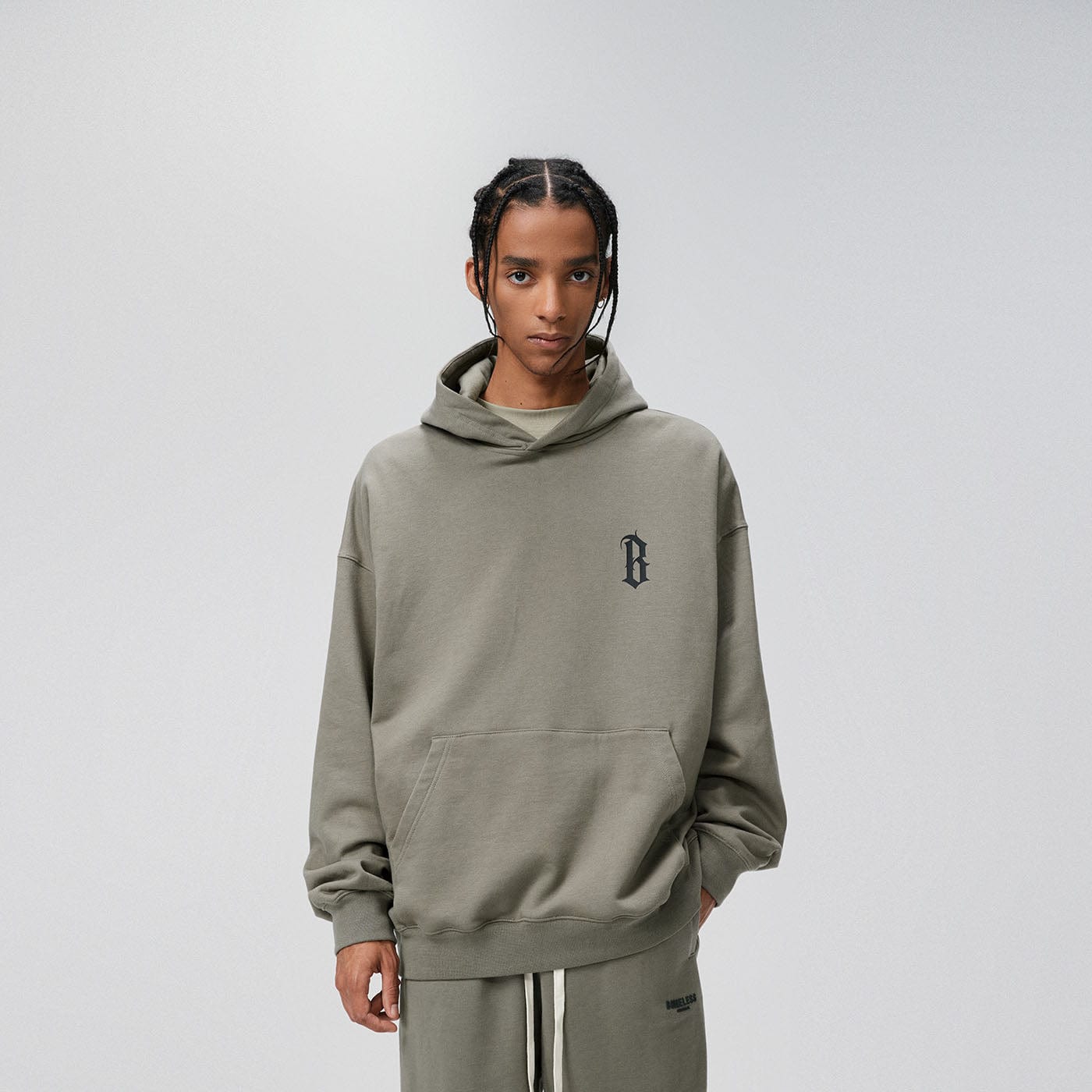 BONELESS Gothic Slogan Hoodie-Hoodie-S-Blue-Free Shipping Leatheretro