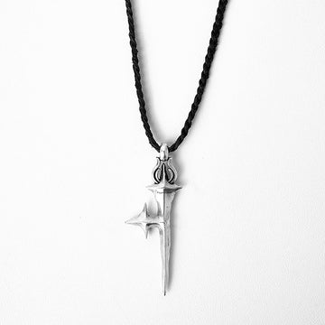 FLYERRER Cross-Star Braided Cord Necklace-Necklace-One Size-Brass with Antique Silver Plating-Free Shipping Leatheretro