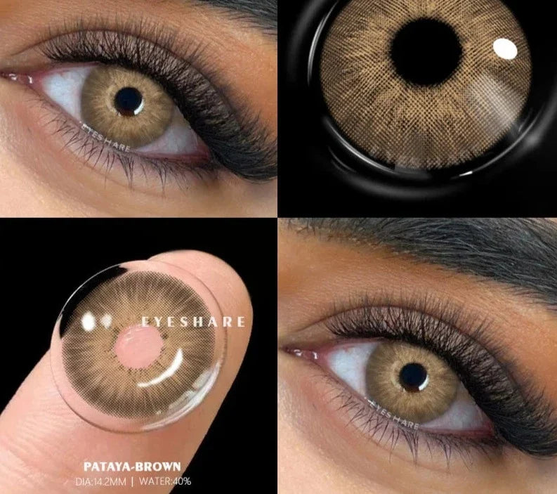1pair New Colored Contact Lenses for Eyes Green Eye Lenses Blue Lenses Gray Pupis Lens Brown Contacts Yearly Eye Lens