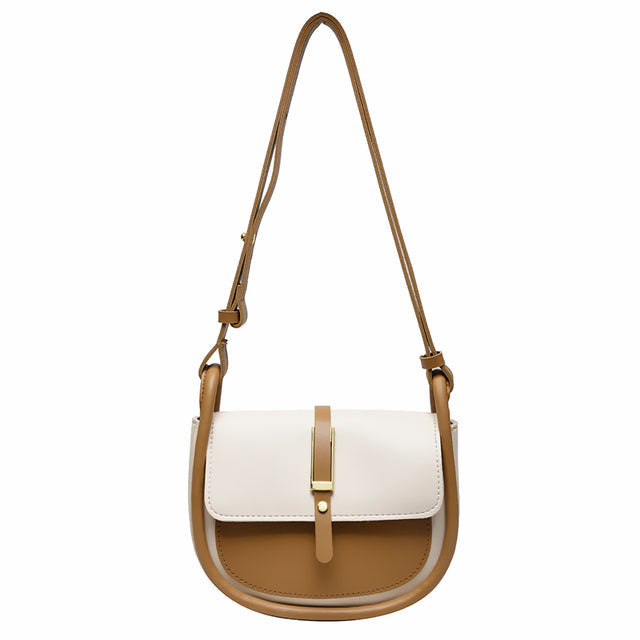 Saddle Women Shoulder Bag-Handbags-Brown-Free Shipping Leatheretro