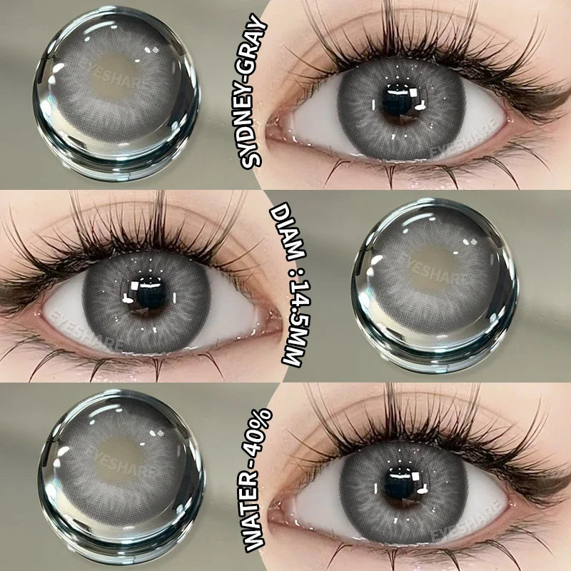 1Pair New Colored Contact Lenses for Eyes Natural Contact Lenses Blue Eye Lens Green Lenses Yearly Brown Eye Contacts