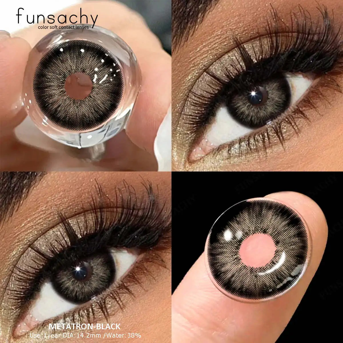1Pair Colored Natural Contact Lenses Colorcon Beautiful Eye Lenses Cosmetics Green Lens Brown Cosmetics Contacts Lens