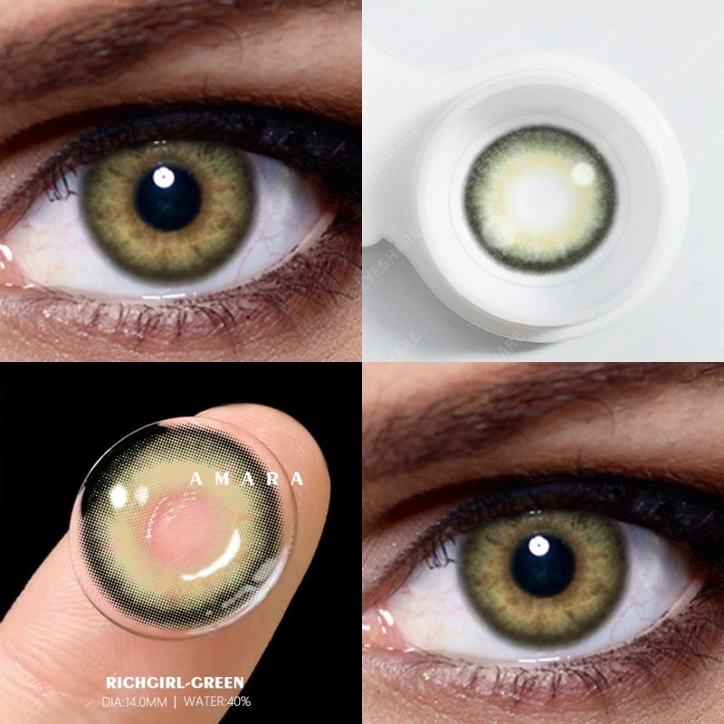 1 Pair Colored Contact Lenses for eyes/men Natural Look Fast Delivery BLUE Eye Lenses Gray Contact Green Eye Lenses