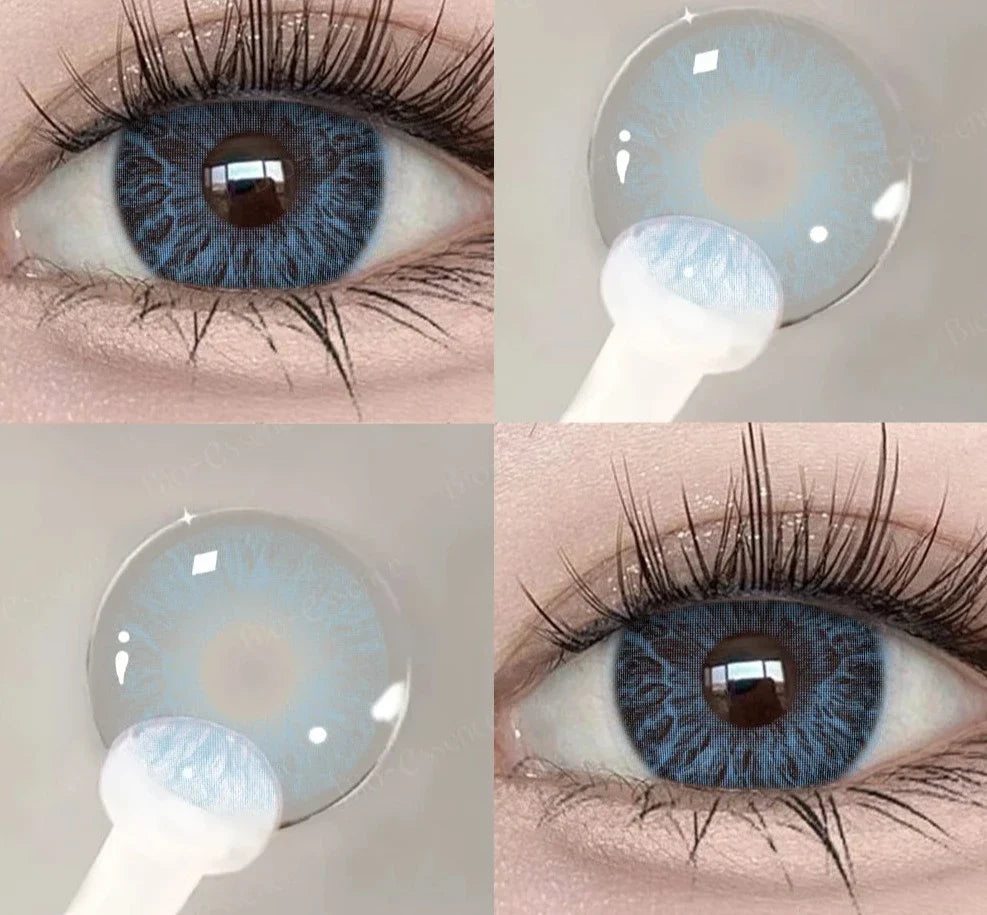 1 Pair Colored Contact Lenses for Eyes Blue Eye Lenses Green Contact Lenses Gray Lense High Quality Eye Lense