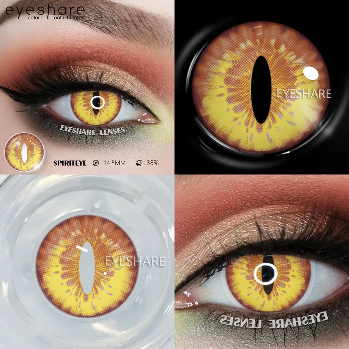 1Pair Halloween Cosplay Color Contact Lenses Eye Anime Lenses Color Contact Lenses Eye Color Lenses-SPIRITEYE-Free Shipping Leatheretro