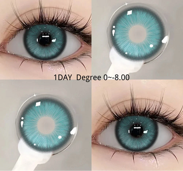 New 1Day Color contact Lenses Viviring Super Nature Pupils with Prescription Myopia Lenses Degree 0~-8.00 for Asian