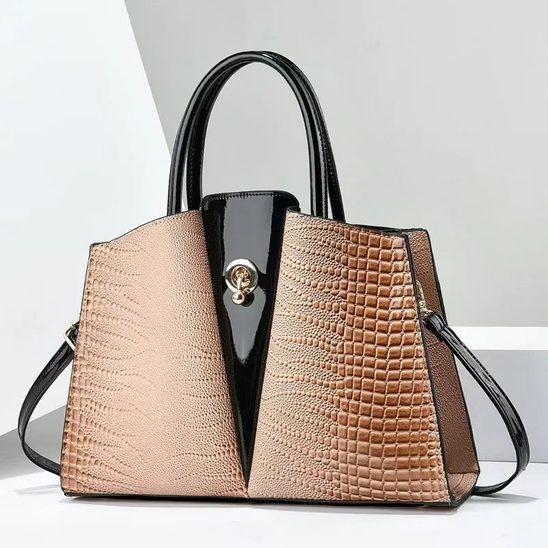 Luxury Designer Ladies Shopper Messenger Bags-Handbags-Brown-Free Shipping Leatheretro