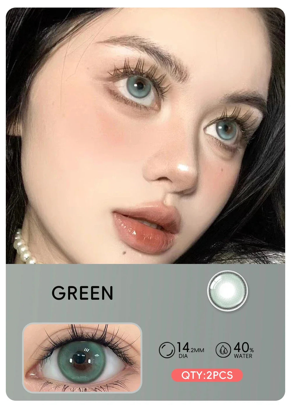 2pcs Natural Green Contact Lenses fo Eyes Beauty Color Pupils Makeup Color Eye Lenses Big Diameter Myopia Lenses-West Highland-choco-5.00-Free Shipping Leatheretro