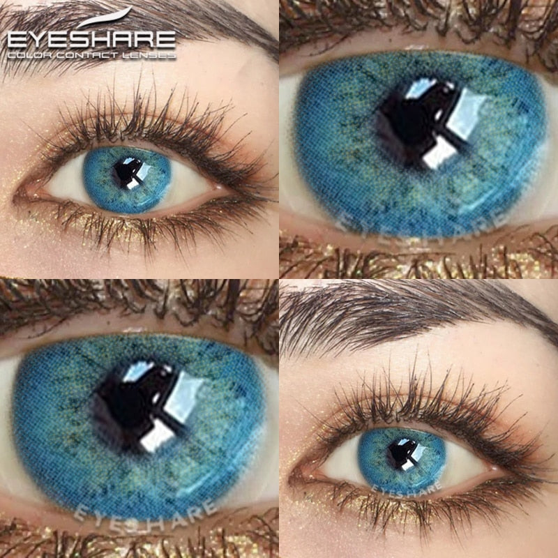 Color Lens Eyes 2pcs Natural Color Contact Lenses For Eyes Yearly Beauty Brown Contacts Lenses Eye Cosmetic Color Lens