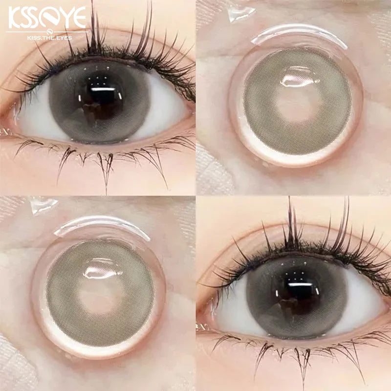 1Pair Grey Contact Lenses for Eyes Colored Lenses Beauty Pupils Soft Lens Make up Fashion Lenses Yearly Use Fast Shipping-Sleep Artist-2.25-Free Shipping Leatheretro