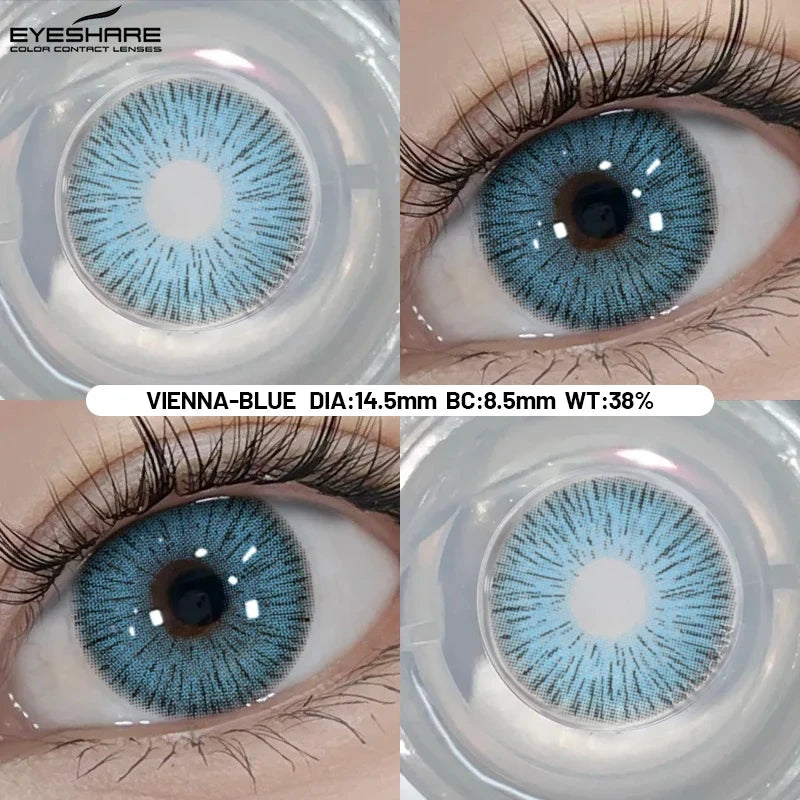 Big Eyes Color Contact Lenses Fashion Blue Colored Contact Lense Brown Softlenses Green Beauty Pupils Yearly Use