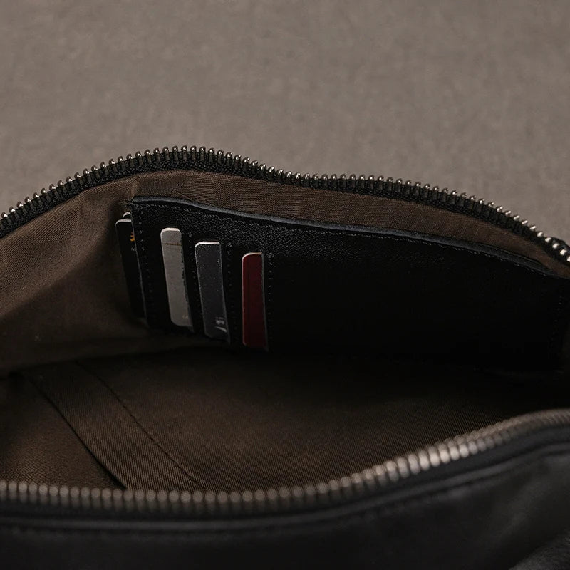 Soft Genuine Leather Men's Chest Pack-Chest Bags-Brown-Free Shipping Leatheretro