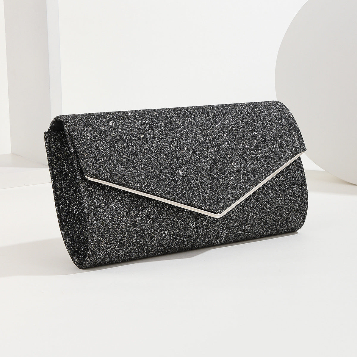 Sparkling Sequin Bridal Dress Clutch: The Ultimate Dinner Bag Trend-Clutch-Black-Free Shipping Leatheretro