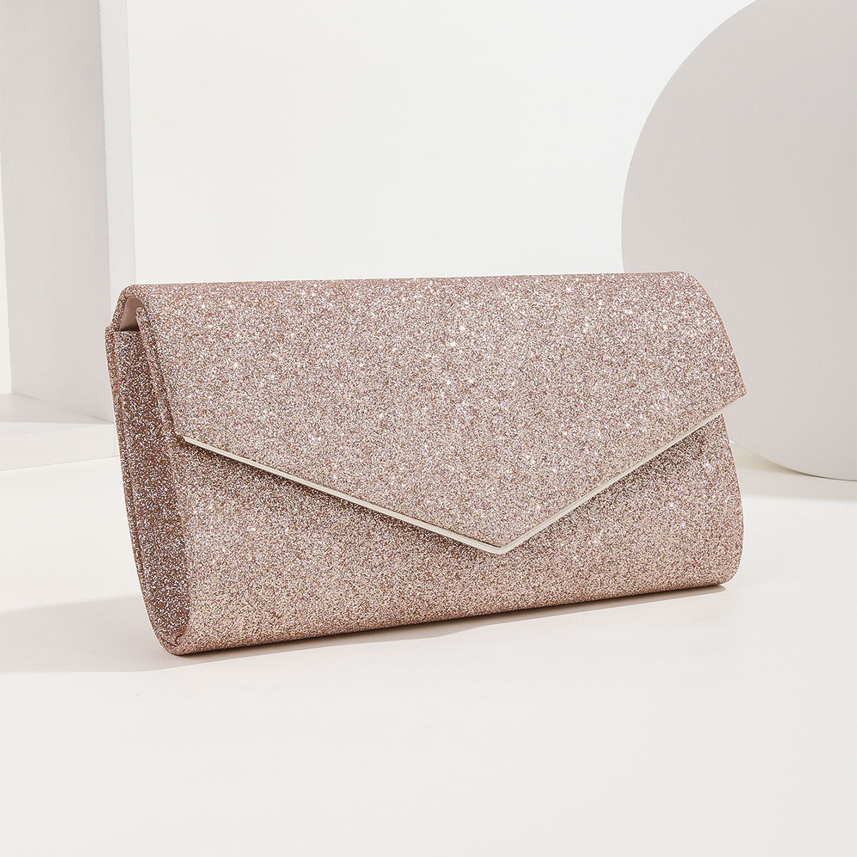 Sparkling Sequin Bridal Dress Clutch: The Ultimate Dinner Bag Trend-Clutch-Champagne-Free Shipping Leatheretro