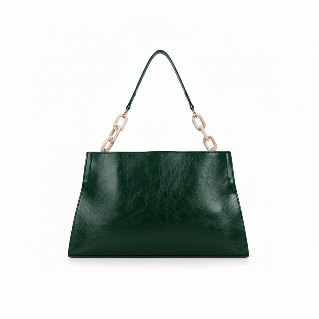 Stylish Women's Shoulder Bag - Soft Synthetic Leather Crossbody Bag-Handbags-Dark Green-Free Shipping Leatheretro