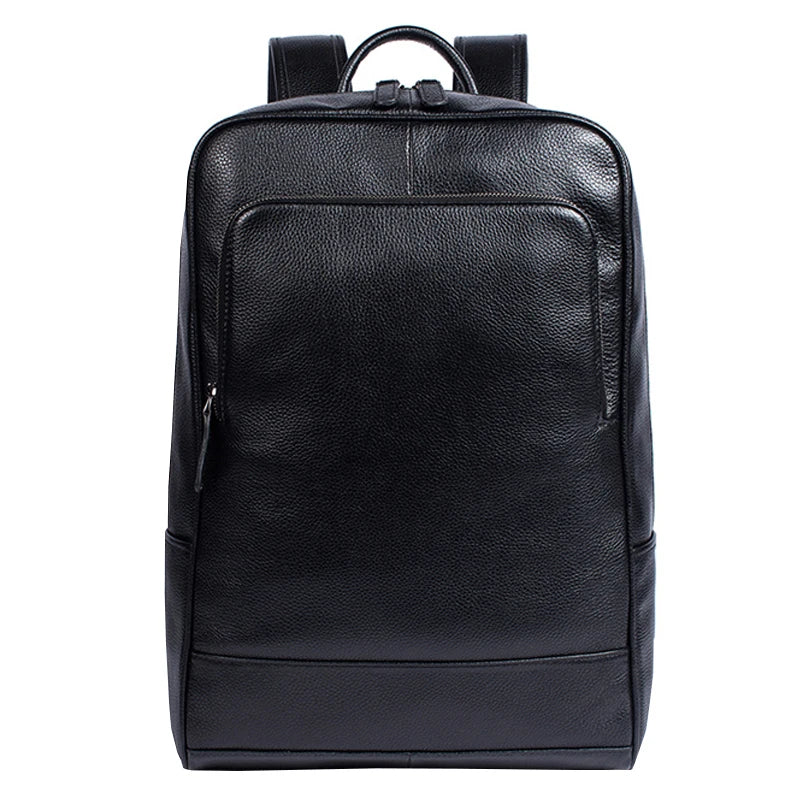 Large Capacity Waterproof Leather Laptop Backpack for Business & Travel-Backpacks-Oil Coffee-Free Shipping Leatheretro
