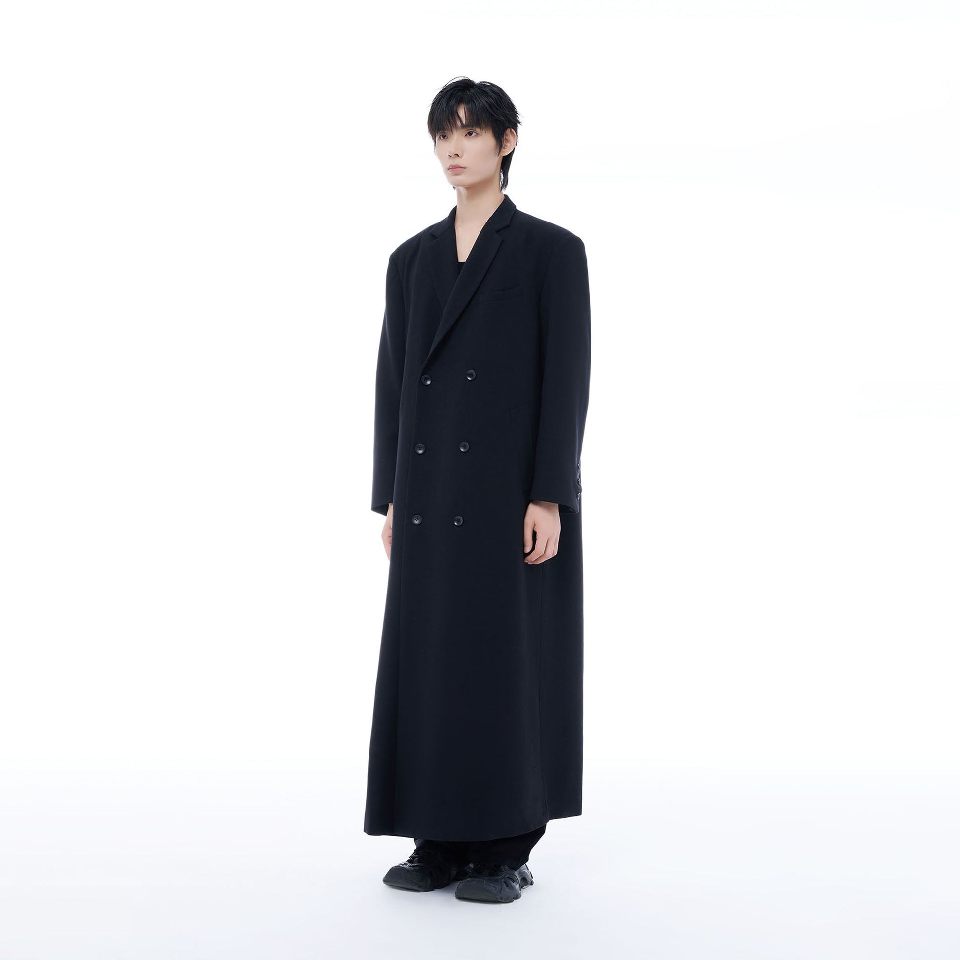 TUIMU Double-Breasted Maxi Trench Coat-Jacket-S (Preorder)-Free Shipping Leatheretro