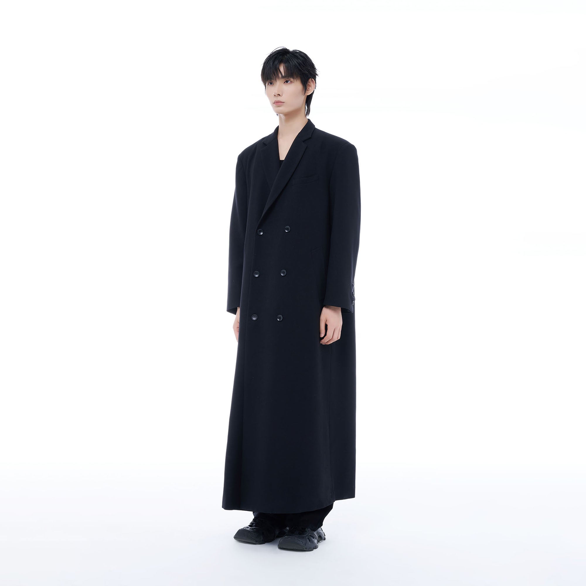 TUIMU Double-Breasted Maxi Trench Coat-Jacket-S (Preorder)-Free Shipping Leatheretro