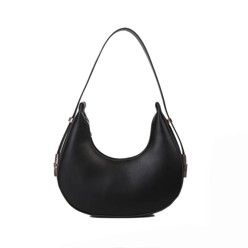 Underarm Bag - One Shoulder French Niche Crescent Shape Handbag for Women-Handbags-Brown-Free Shipping Leatheretro