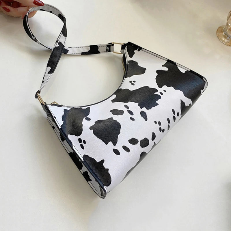 Underarm Handbag PU Leather Leopard Print Armpit Purse-Handbags-Leopard-Free Shipping Leatheretro