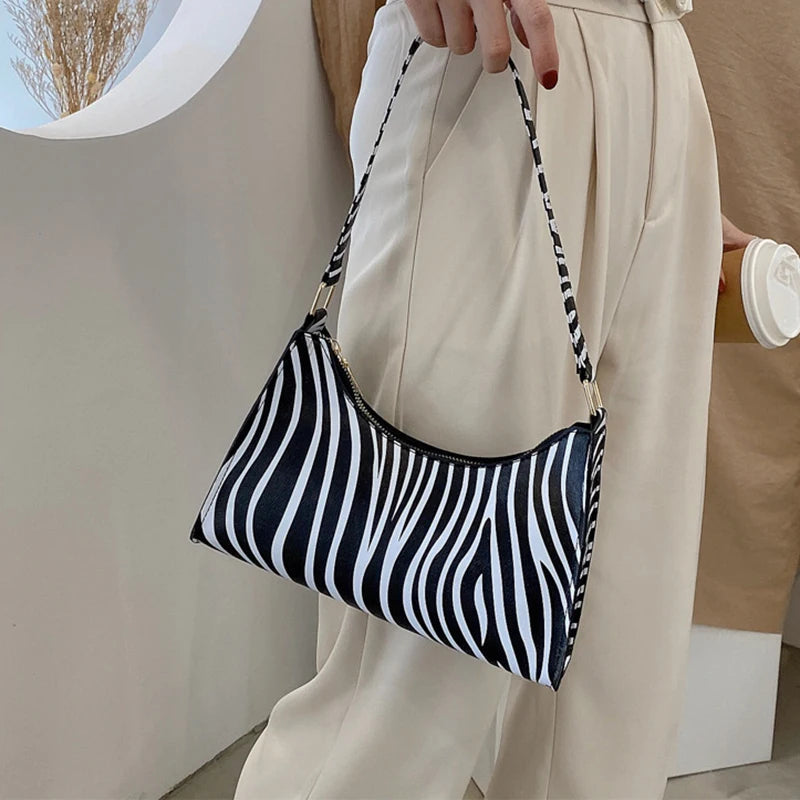 Underarm Handbag PU Leather Leopard Print Armpit Purse-Handbags-Leopard-Free Shipping Leatheretro