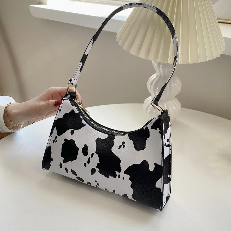 Underarm Handbag PU Leather Leopard Print Armpit Purse-Handbags-Leopard-Free Shipping Leatheretro