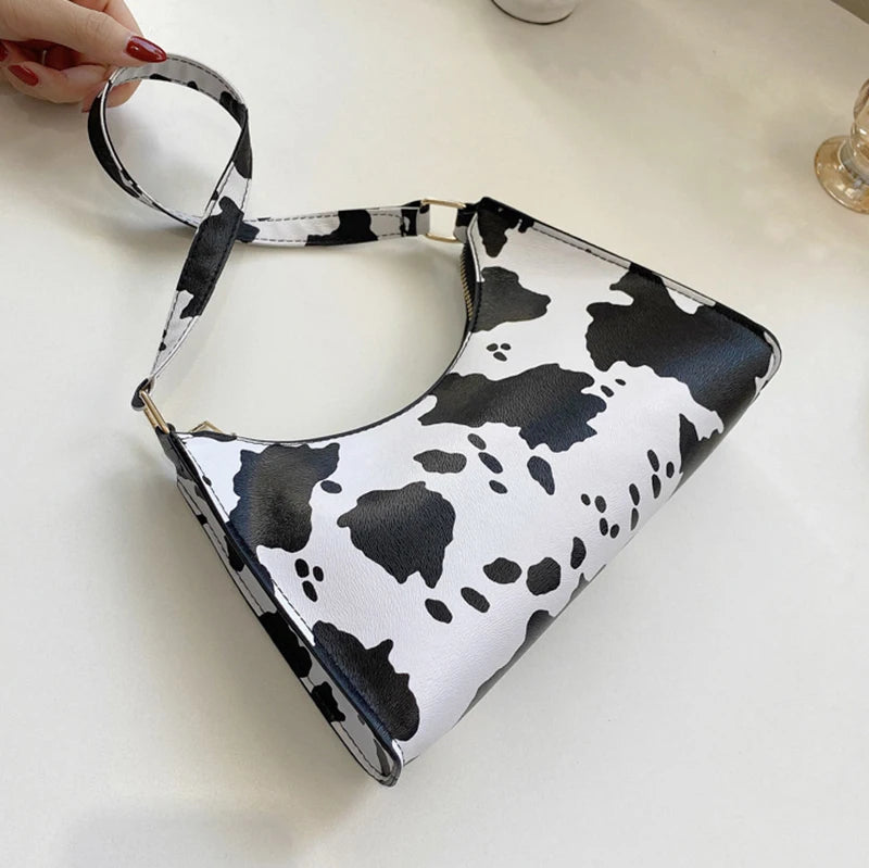 Underarm Handbag PU Leather Leopard Print Armpit Purse-Handbags-Leopard-Free Shipping Leatheretro