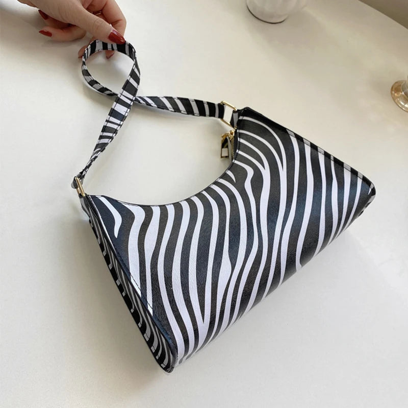 Underarm Handbag PU Leather Leopard Print Armpit Purse-Handbags-Leopard-Free Shipping Leatheretro