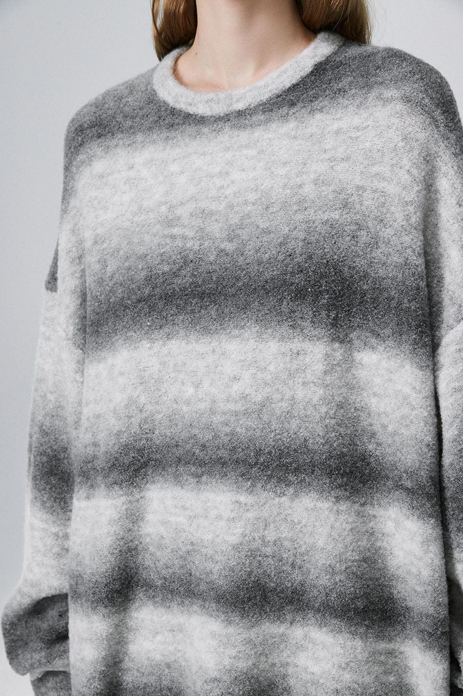 BONELESS Gradient Striped Sweater-Sweater-S-Free Shipping Leatheretro