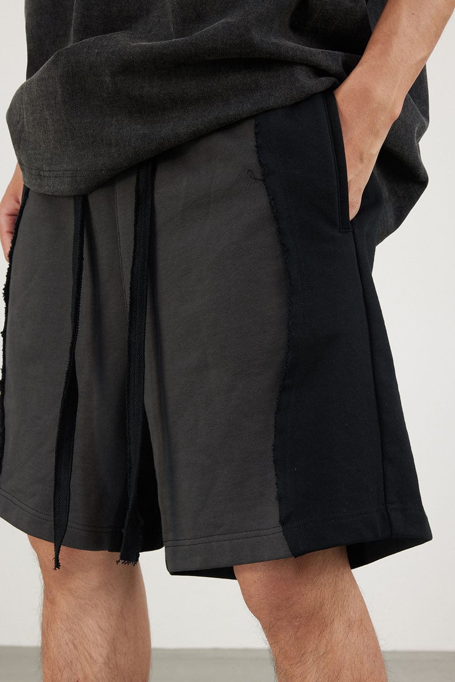 BONELESS Spliced Camber Shorts-Shorts-S-Khaki-Free Shipping Leatheretro