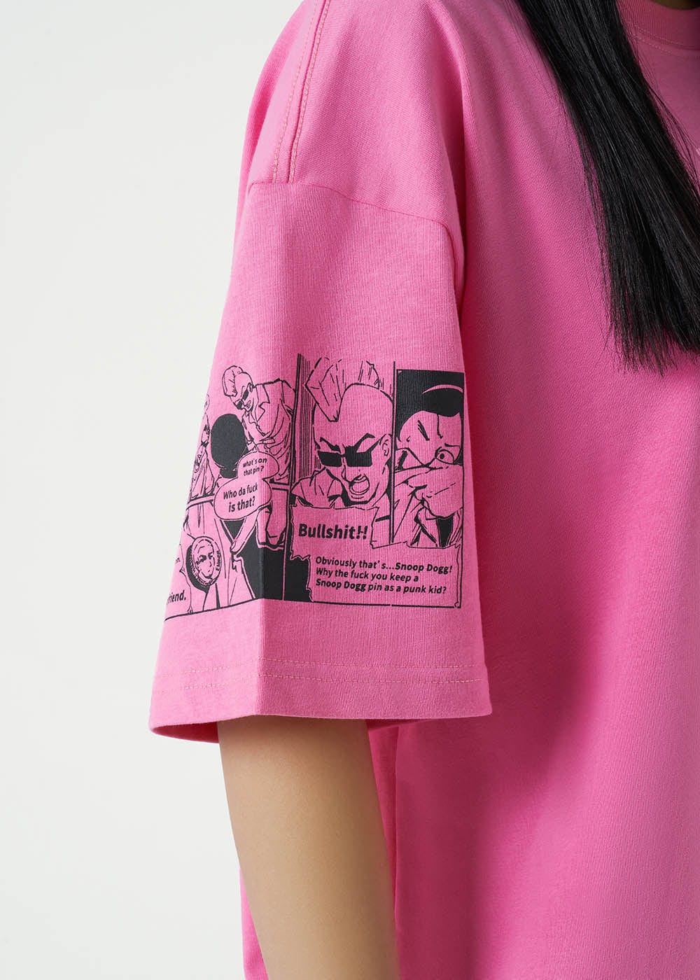 UNDER20 Lola Manga Tee (Only Size L Left)-T Shirt-S-Pink-Free Shipping Leatheretro
