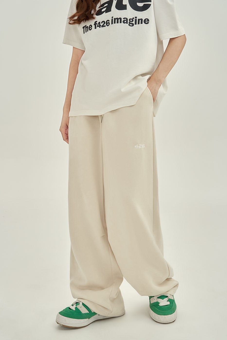 F426 Faux Suede Oversized Crease Pants-Pants-S-Beige-Free Shipping Leatheretro