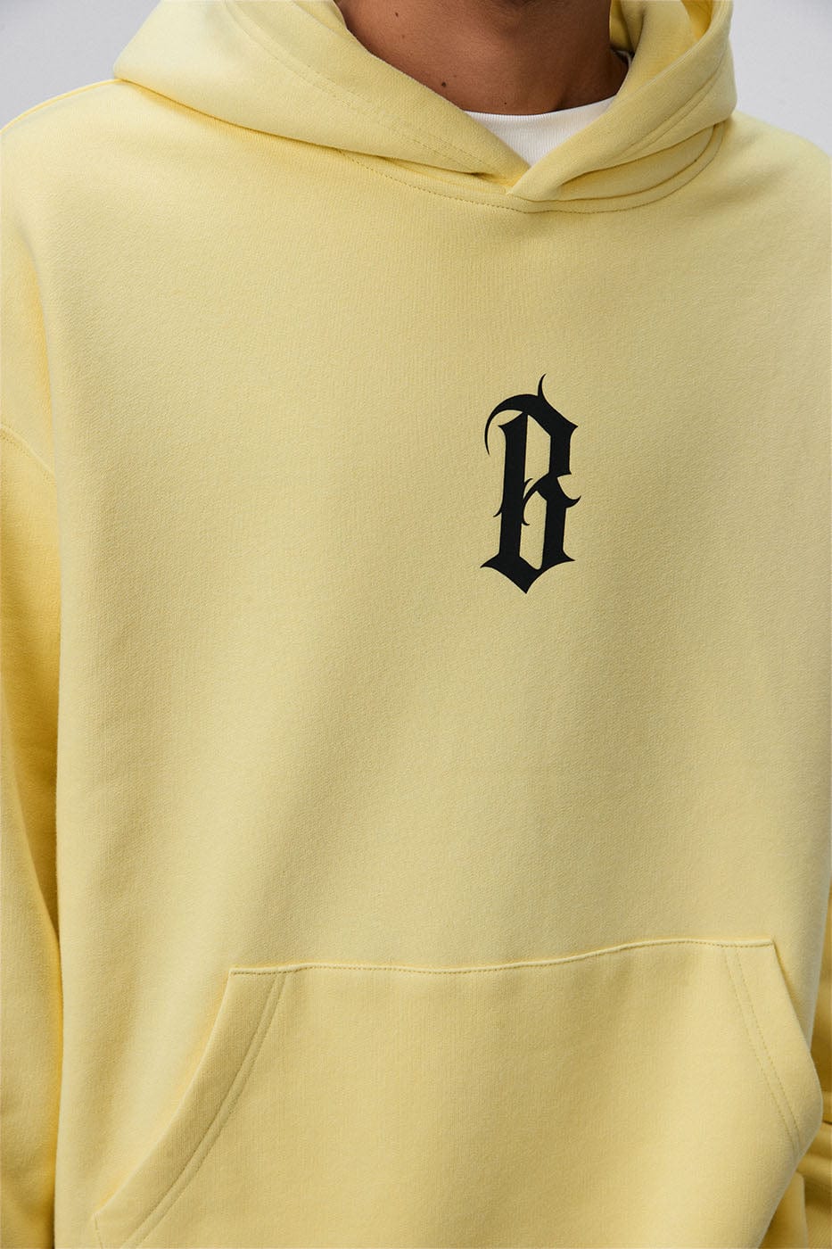 BONELESS Gothic LOGO Hoodie-Hoodie-S-Yellow-Free Shipping Leatheretro