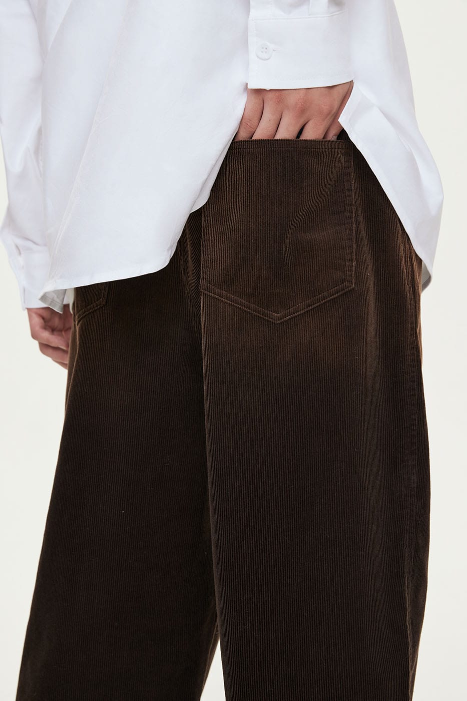 CONKLAB Creased Gradient Straight Pants-Pants-S-Brown-Free Shipping Leatheretro